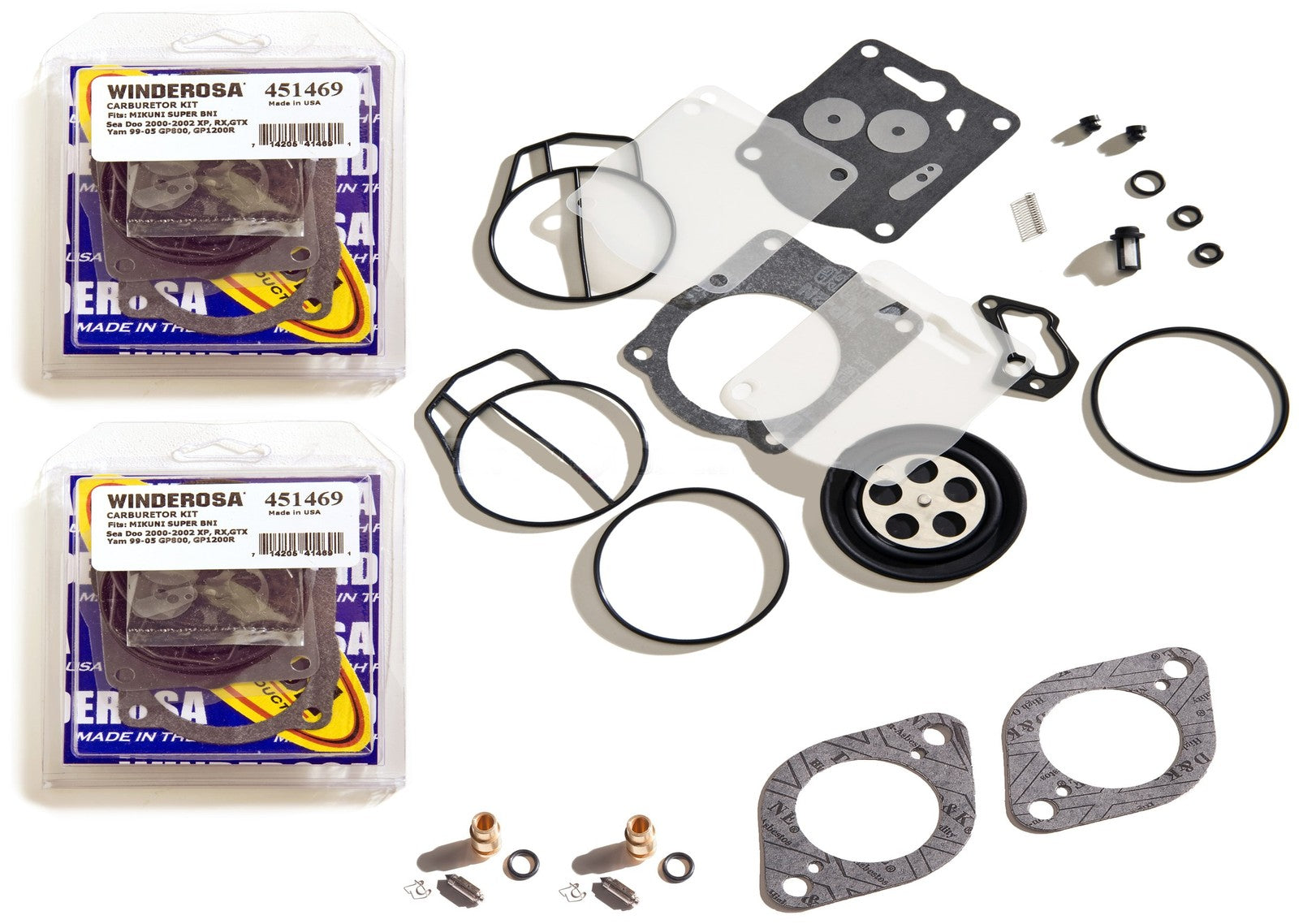 Sea Doo 947 951 GTX GSX XP Twin Carb Rebuild Kit by Sea Doo