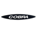 Cobra Boat Raised Decal 6.5 x 1.25 Inch Black Silver by Cobra