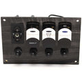 Sailfish Boat Switch Panel Black Gray Woodgrain by Sailfish
