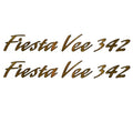 Rinker Boat Decal 342 Fiesta Vee Gold / Black Pair by Rinker