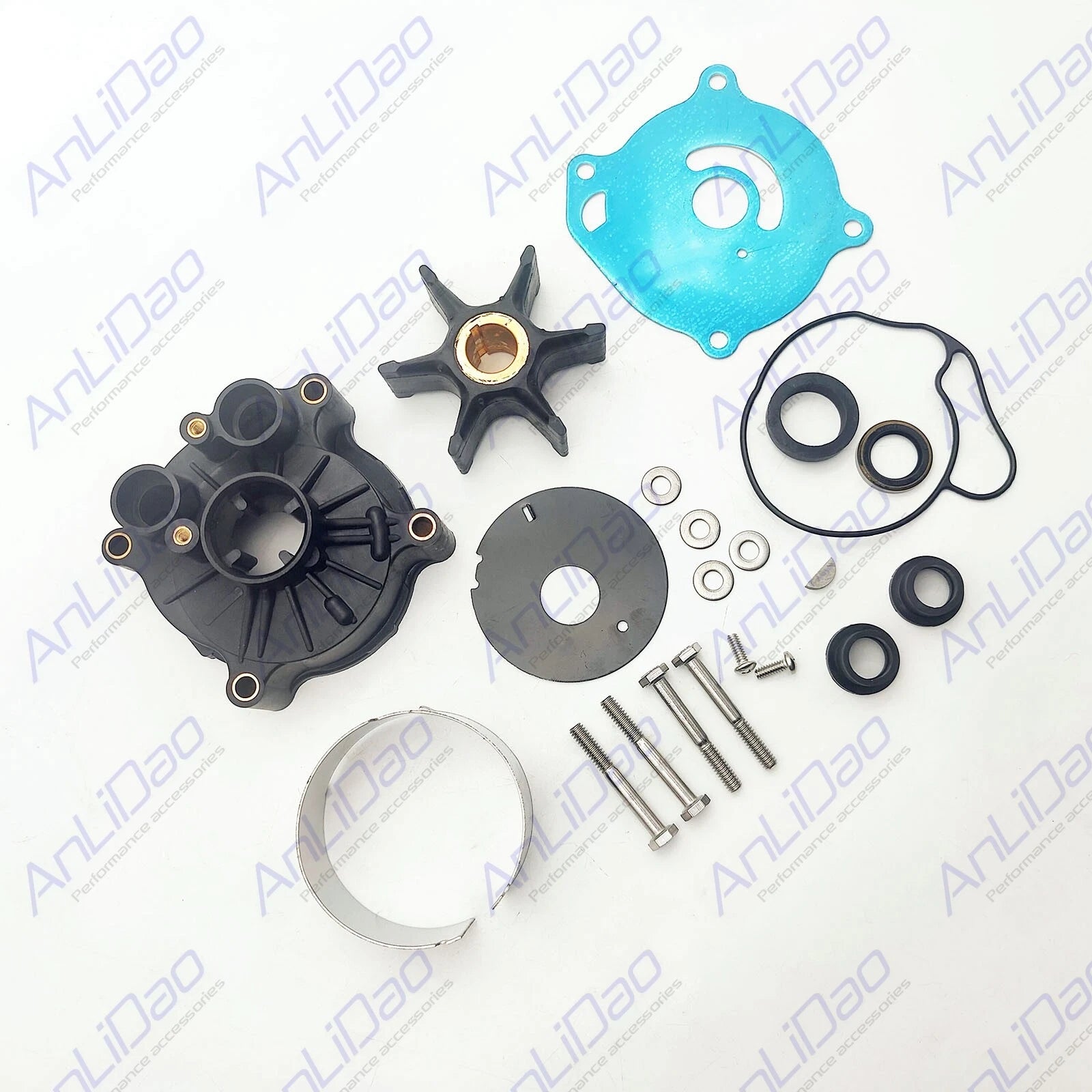Fit Johnson Evinrude Center Shaft Hole 33mm Water Pump Kit 0384465
