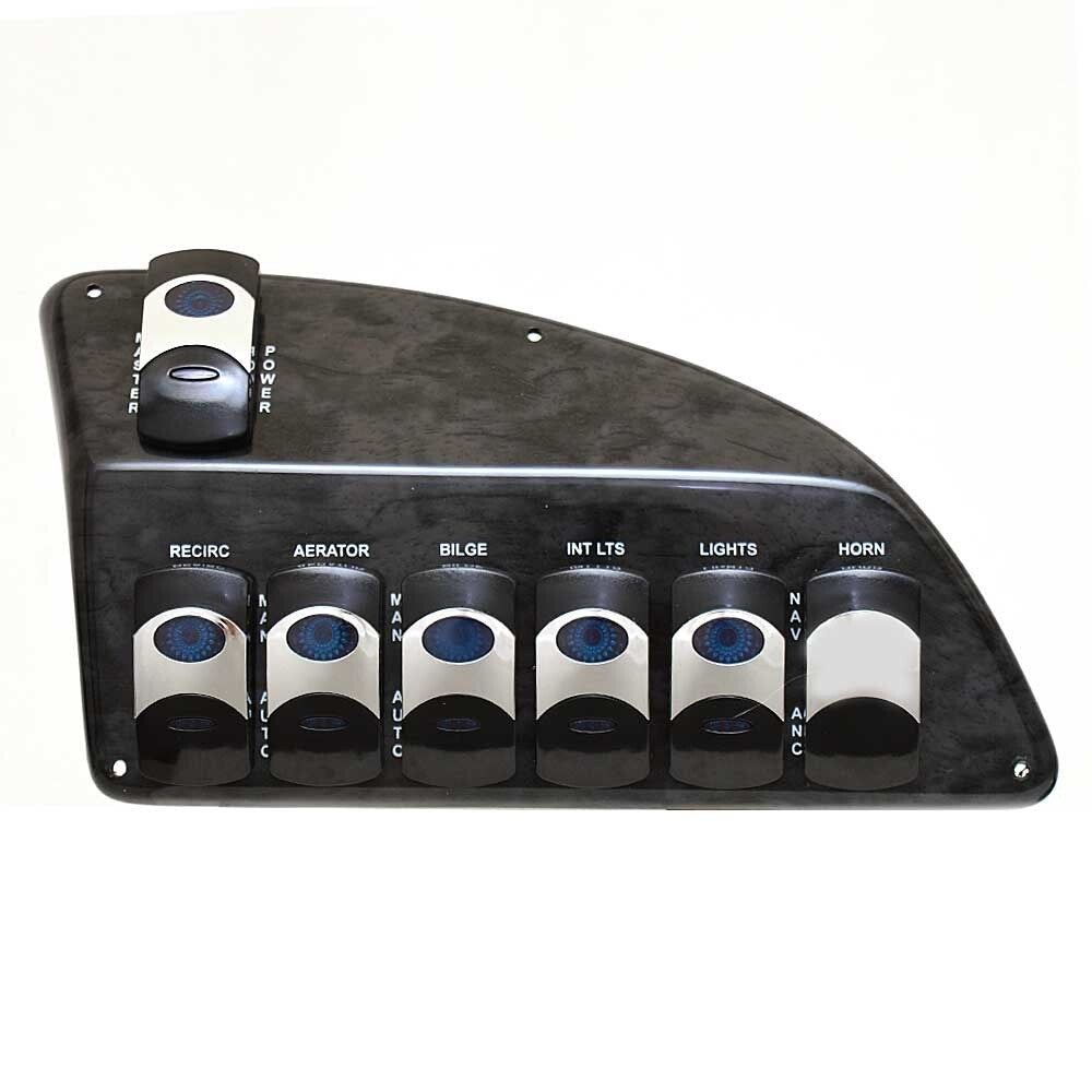 Switch Panel Lund 9 1/4 x 5 Inch Black by Lund
