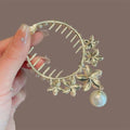 Portable Hair Accessory with Butterfly Embroidery