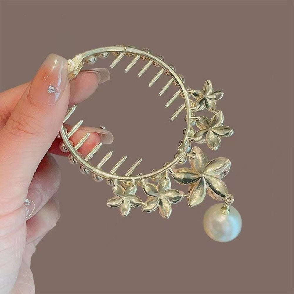 Portable Hair Accessory with Butterfly Embroidery