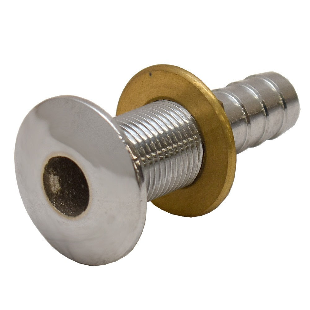 Boat Thru Hull Fitting | 5/8 Inch Barbed Brass