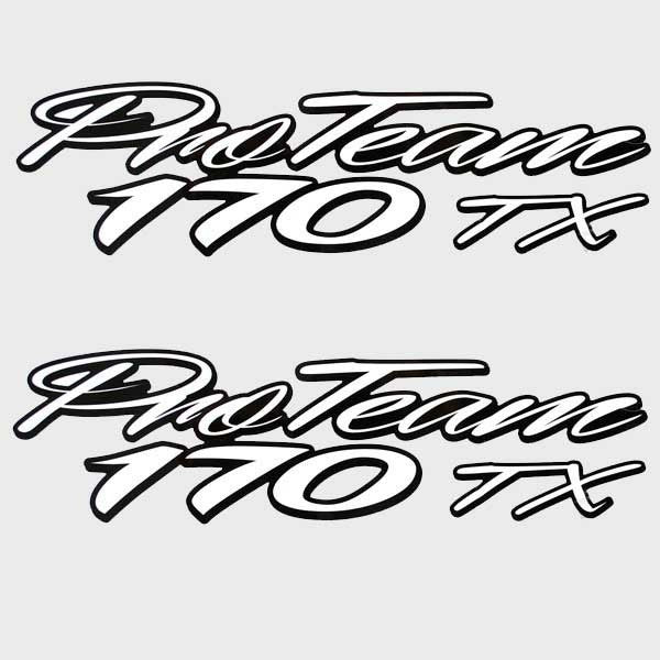 Tracker Boat Model Decals Pro Team 170 TX White by Tracker