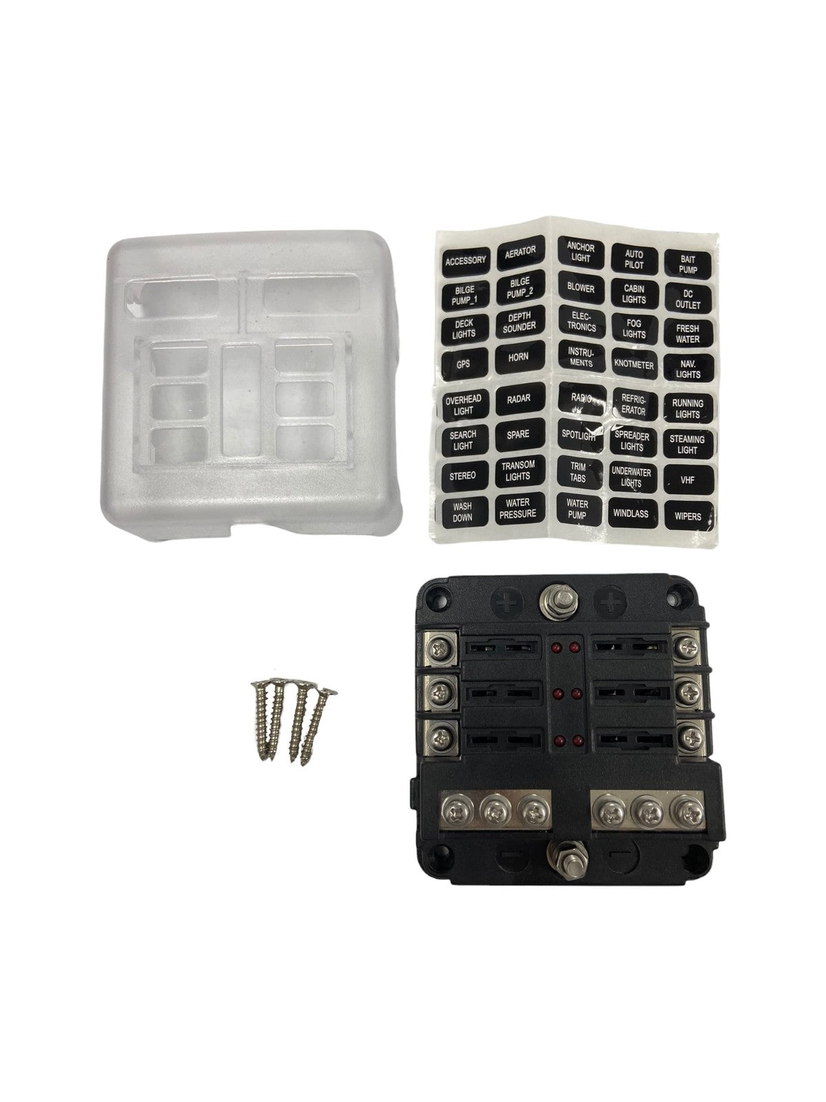 6-gang Covered Fuse Block Ato/atc New