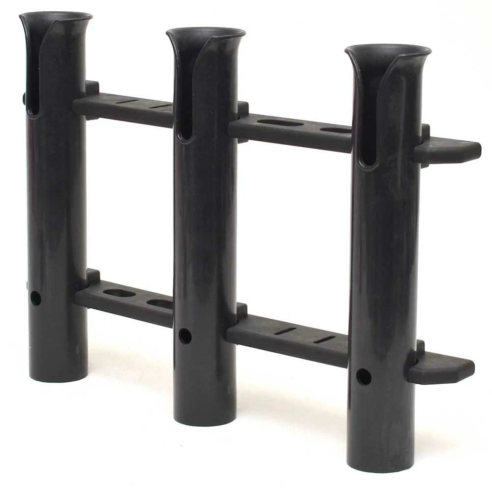 Marine Depot Boat Triple Rod Holder 50140b | 0 Degree Plastic (Kit)