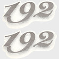 Lowe Boat Decals 192 Model Metallic Pewter by Lowe