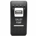 Carling Boat Rocker Switch Plate | Galley Pump Black Actuator