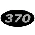 Raised Decal Rinker 370 Silver Black by Rinker