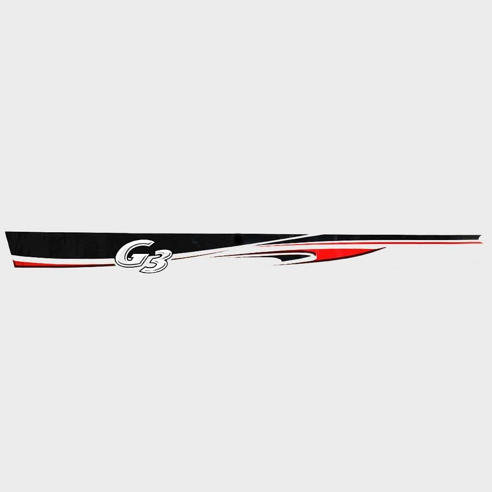 G3 Boat Main Graphic Decal 73404886 | 102 1/2 x 8 5/8 Red Black WhiteO