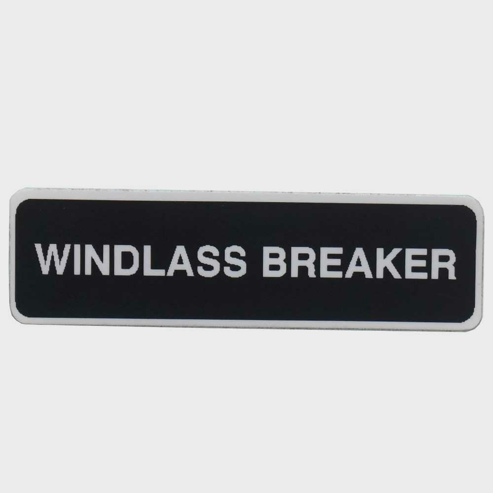 Sea Ray Boat Windlass Breaker Label 2029126 | 1 3/4 x 1/2 In