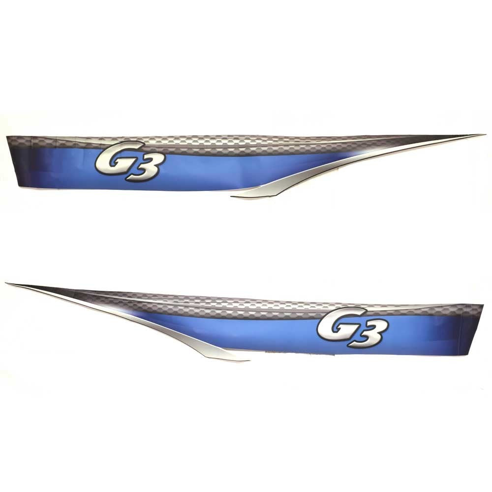 G3 Boat Graphic Decal Hull Blue Stickers by G3