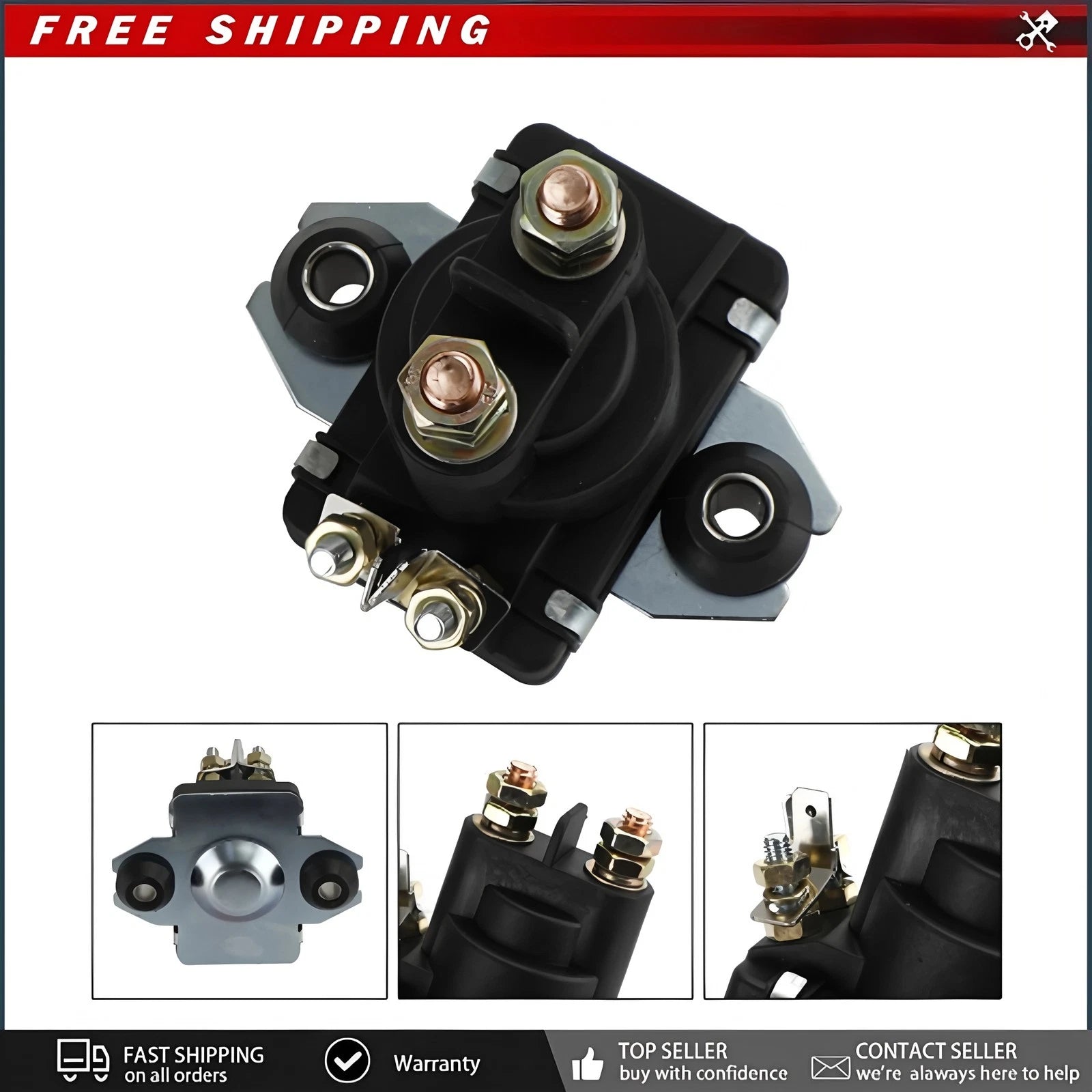 Solenoid Relay For Yamaha Outboard 20 25 30 40 Hp 65W-81941-00