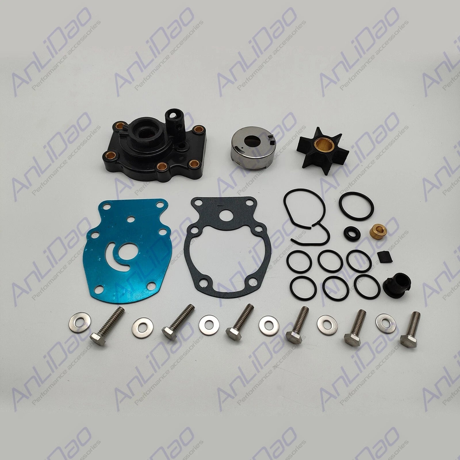 Fit Evinrude Johnson 20hp 25hp 30hp 35hp Water Pump Impeller Kit