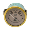 Boat Volt Meter Gauge 2 Inch Gold Gray by Teleflex