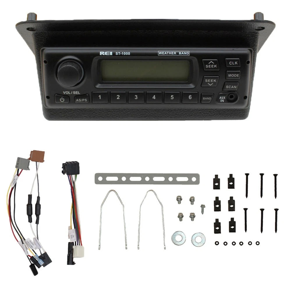 Rei Radio St-1000 Am/fm/wb/aux Stereo Radio W/d6 Connector Fits