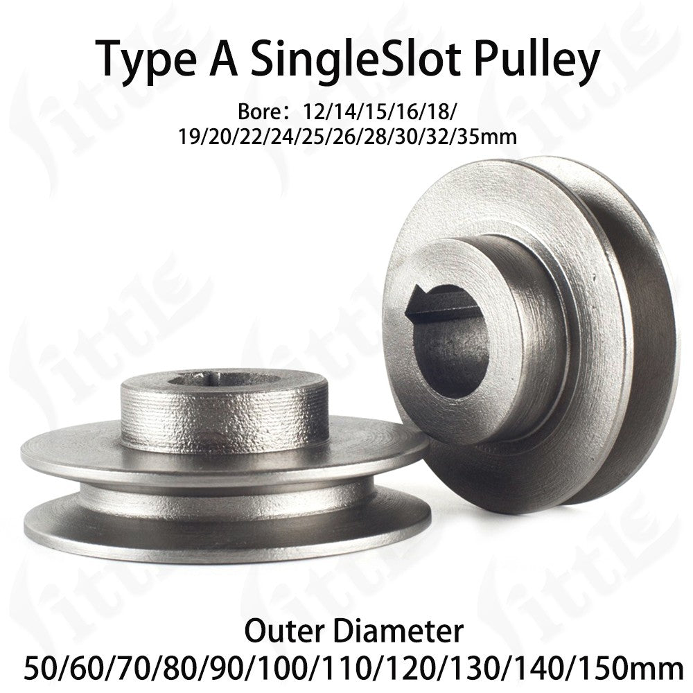 Cast Iron V Groove Drive Pulley 1/2" Width