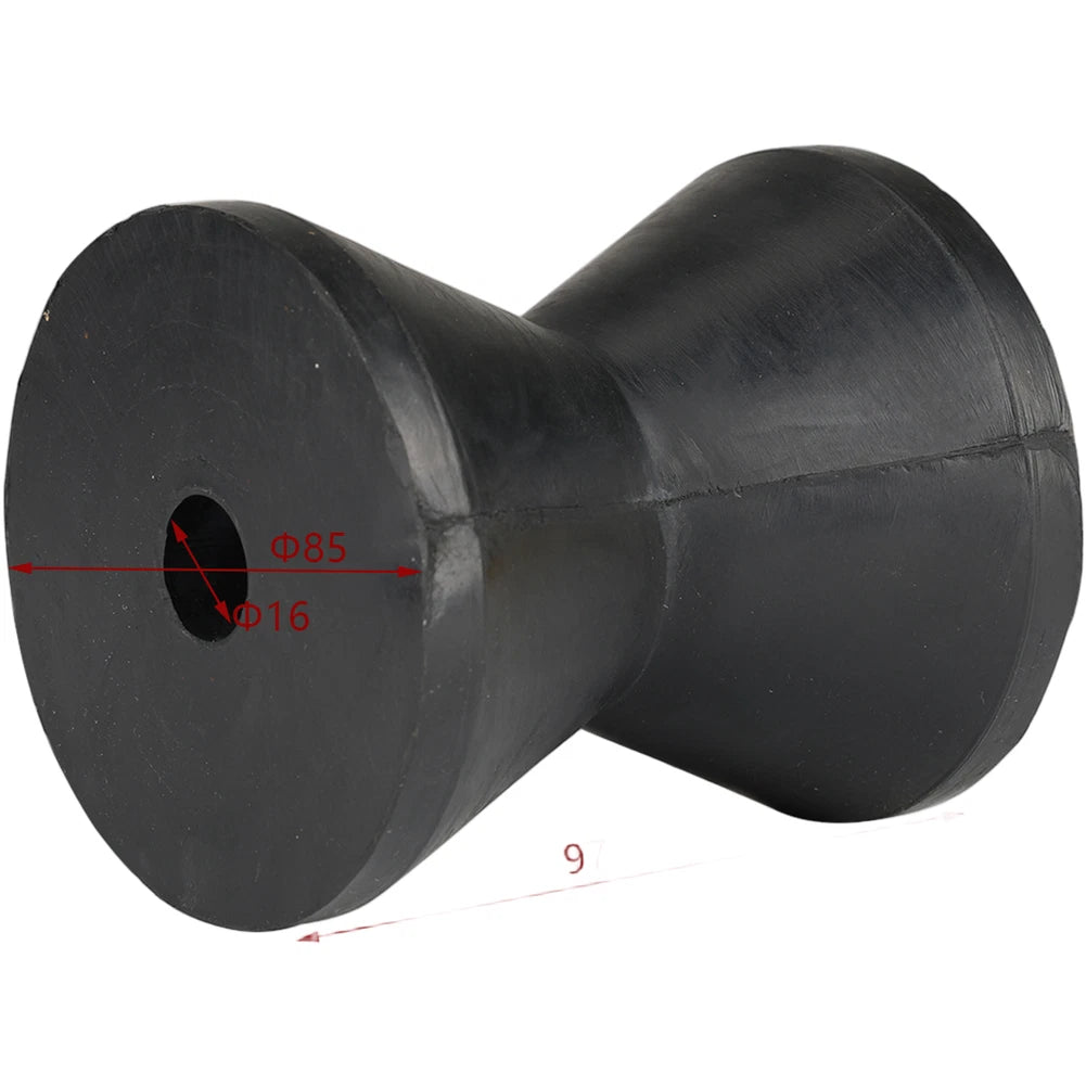 Bow Roller Black Rubber For Yacht Trailer Inflatable Boat And For