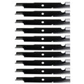 Qty 10: Notched Mower Blade - 18" X 5/8" Fits Toro Replaces 103-2528