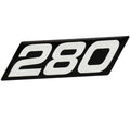 Raised Decal MasterCraft 280 Black Silver by MasterCraft