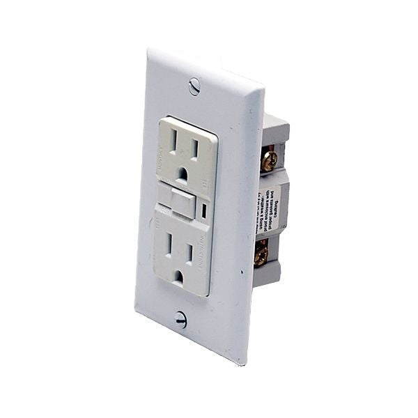 Boat Outlet Plug 120 Volt Off White