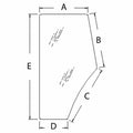 Left Hand Cab Door Glass Window Fits 5610 6640 7740 7840 7840o 8240