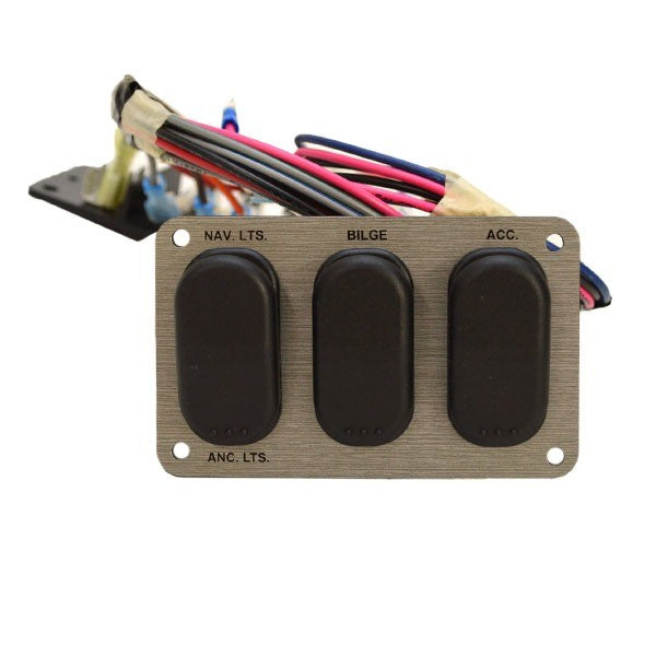 Misty Harbor Pontoon Boat Switch Panel Gray by Misty Harbor
