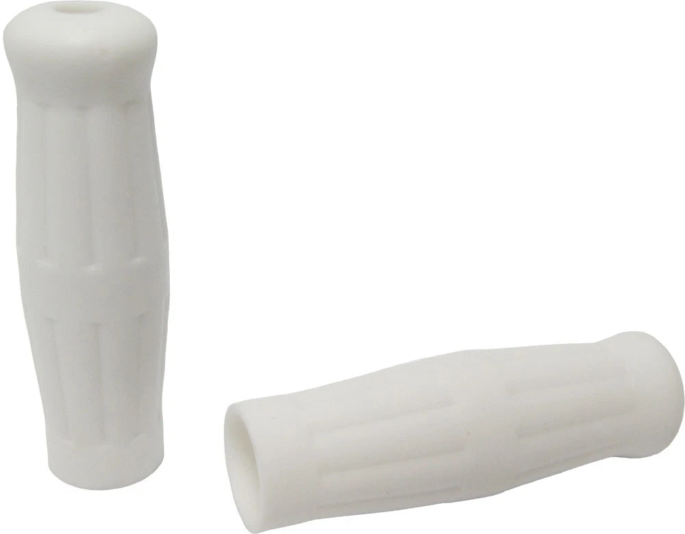 Harddrive Old School White Motorcycle Grips For Harley Davidson
