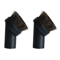 Black Round Dust Brush 1.25'' Vacuum Hose Horse Hair For Household