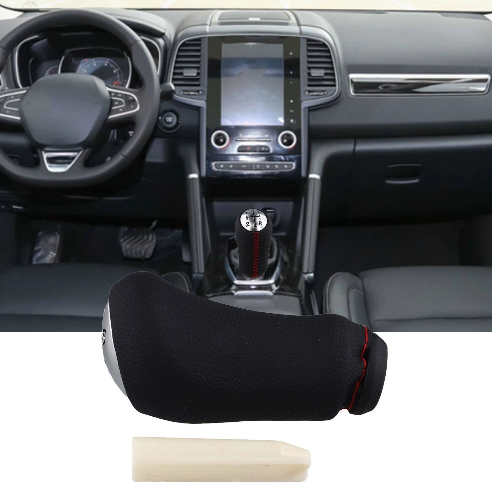 Pu Leather Gear Shift Head For Renault Clio Iii And For Megane Ii