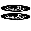 Sea Ray Boat Emblem Decals Black Pair by Sea Ray