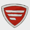 Raised Emblem Decal Lowe Boats Red by Lowe