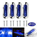 Marine Boat 4pcs Accessories Blue Courtesy Lights Rv Trailer