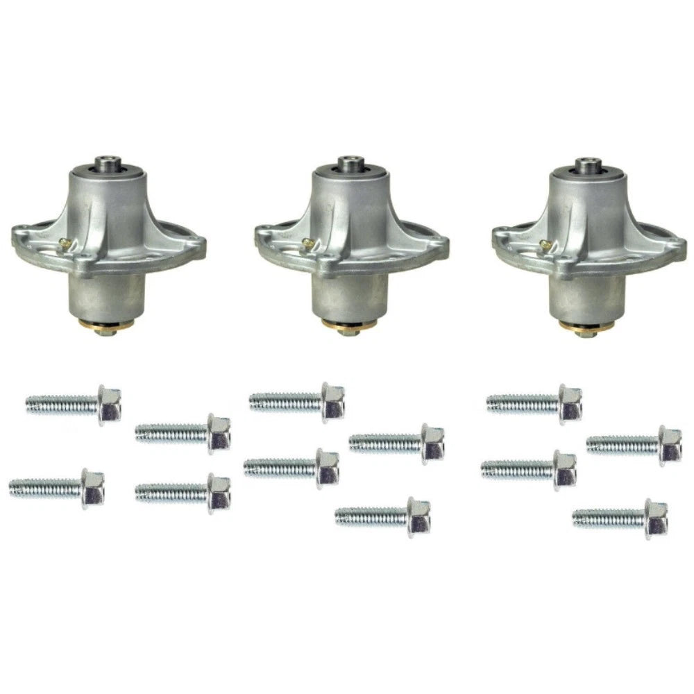 3 Pk. Spindle Assembly With Screws Fits Snapper 1735573yp 1735323yp