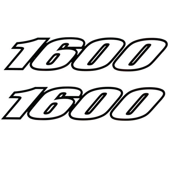 Tracker Boat 1600 Decals 142766 White Black Stickers (Pair) by Tracker