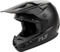 Fly Racing Youth Kinetic Solid Helmet Matte Black Large Offroad