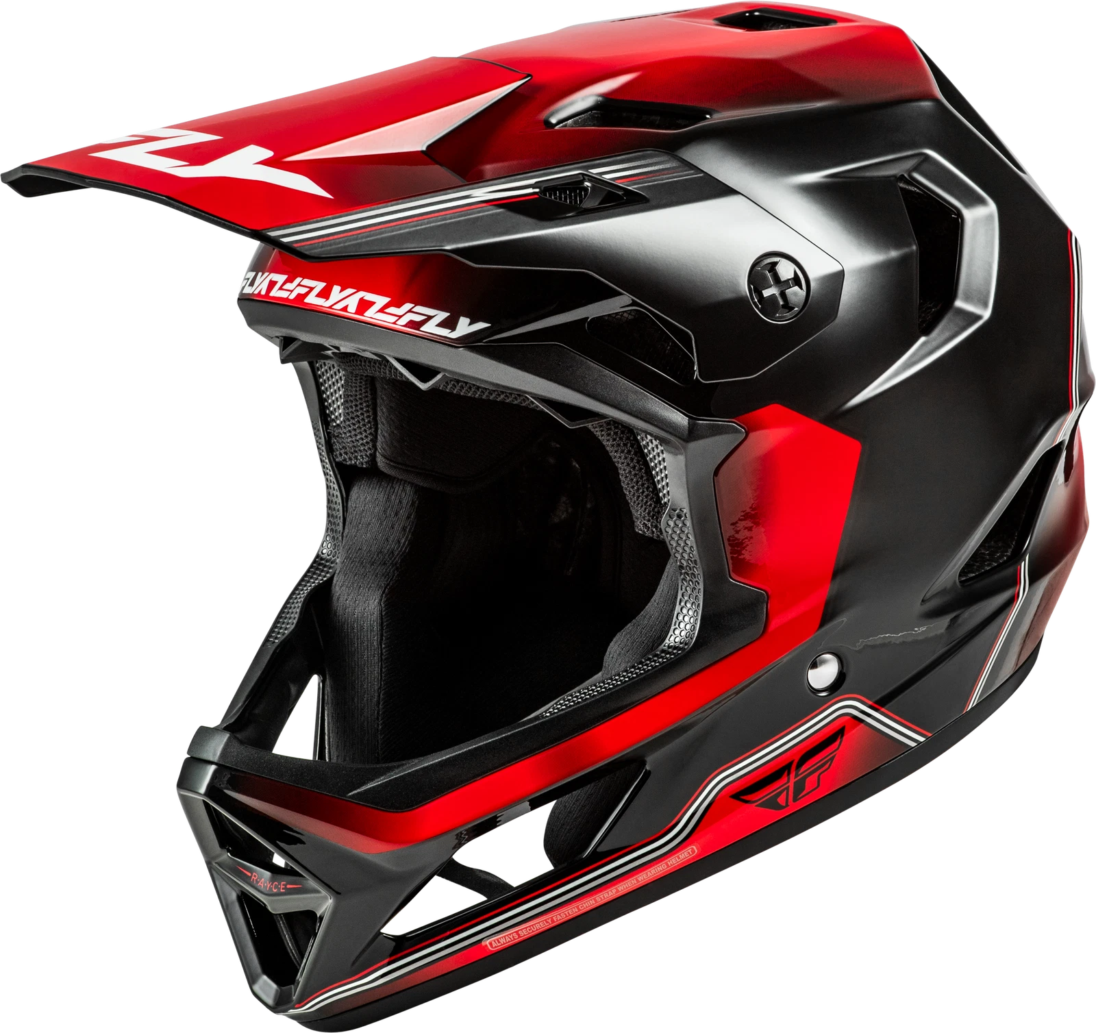 Fly Racing Rayce Repeat Bicycle Helmet X-large Black/red For Adults