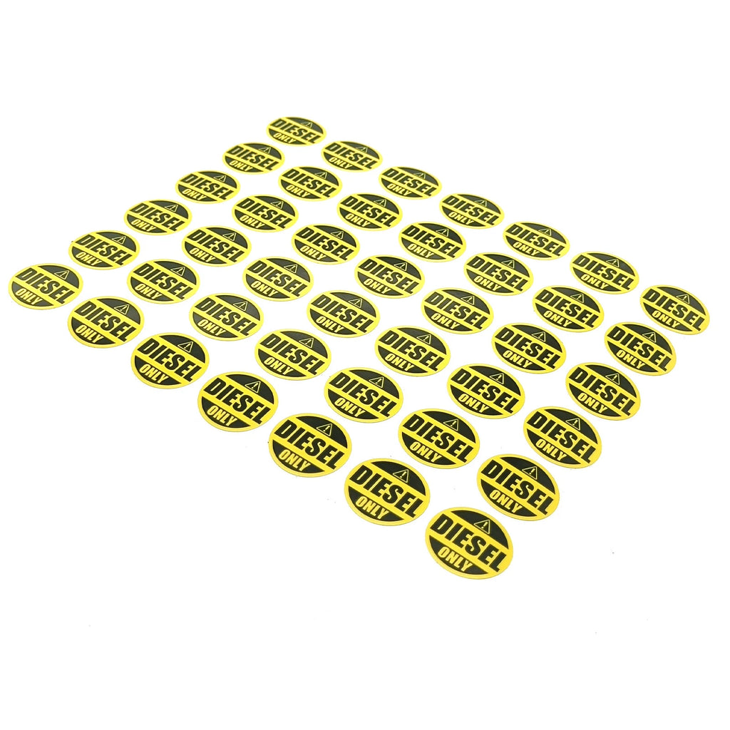 Diesel Fuel Only Sticker Decal for 42x Tank Fuel Door Vinyl Laminate