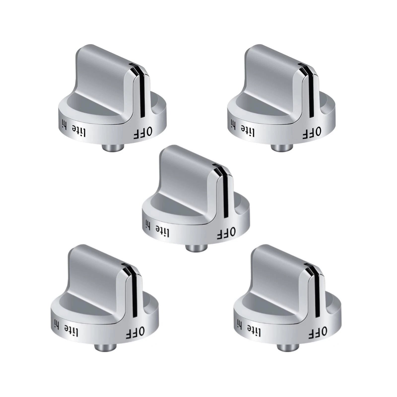 Silver Range Burner Control Knob 5304502763 For Frigidaire Oven Gas