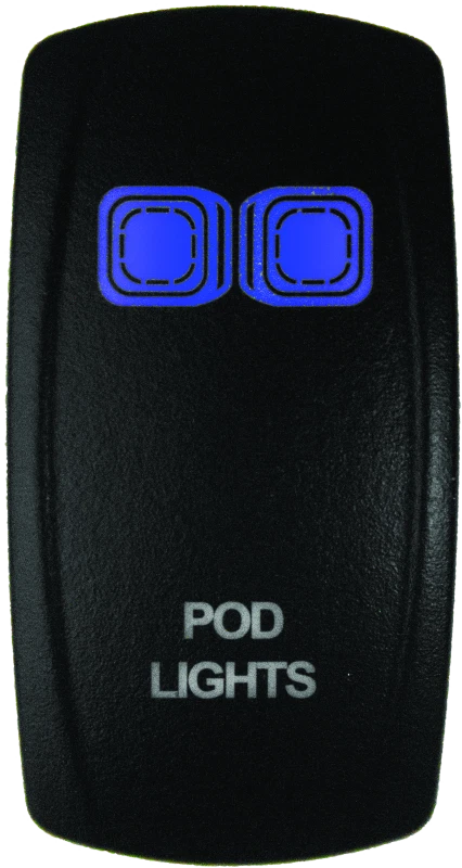 Dragonfire Racing Lighted Switch On/off Blue