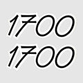Crestliner Boat Model Decals 1700 Black/White by Crestliner