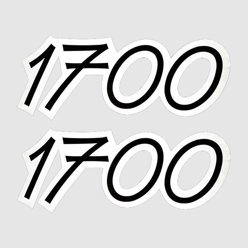 Crestliner Boat Model Decals 1700 Black/White by Crestliner