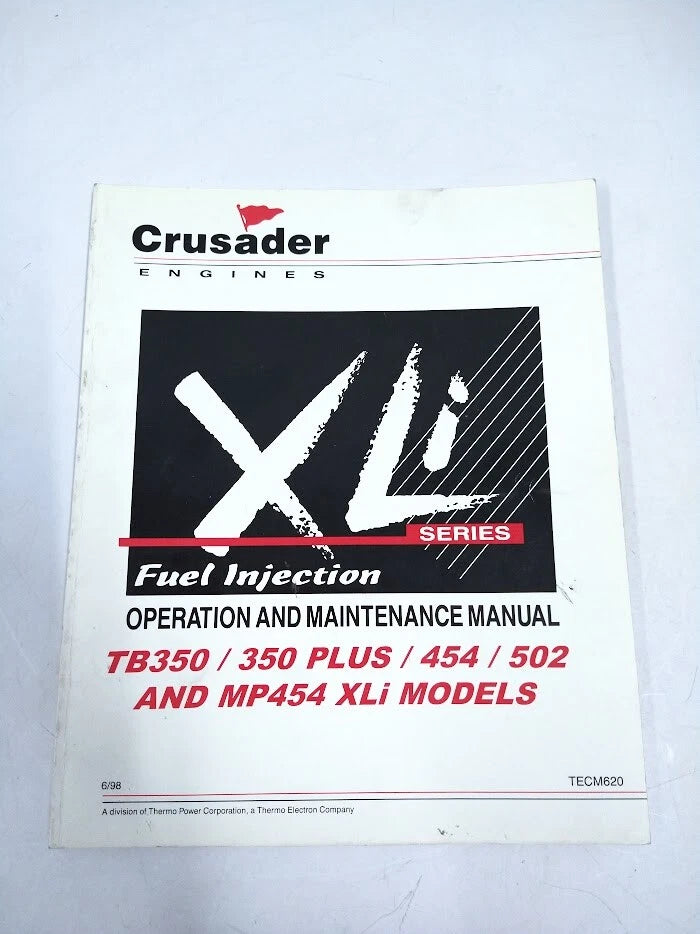 Crusader Tecm620, Xli Series Fuel Injection Operation & Maintenance