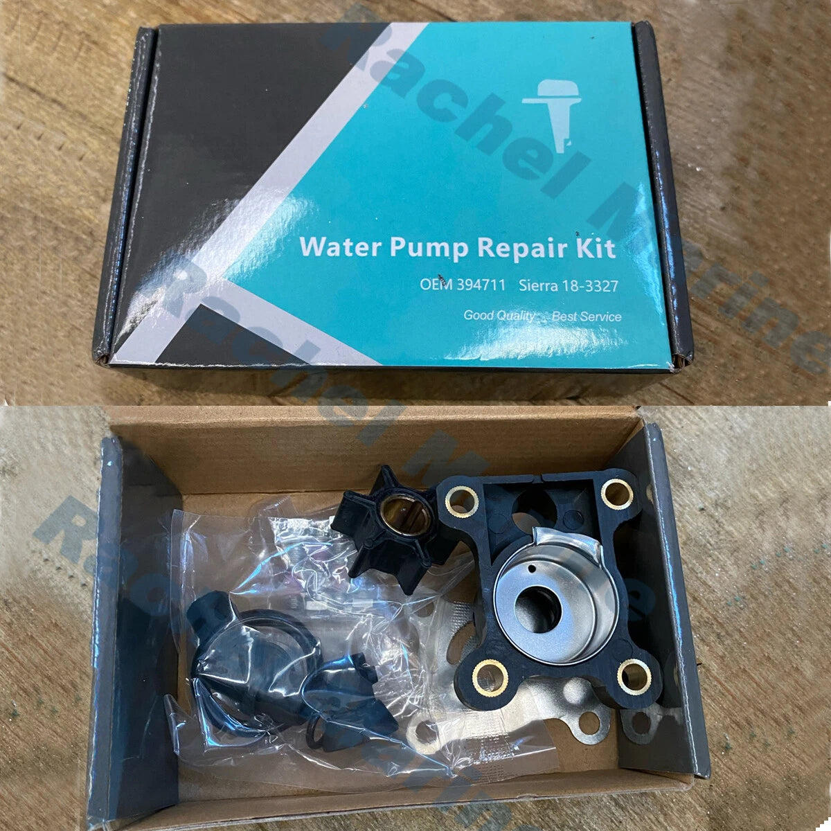 Water Pump Impeller Repair Kit for Johnson/Evinrude 9.9/15HP Outboard