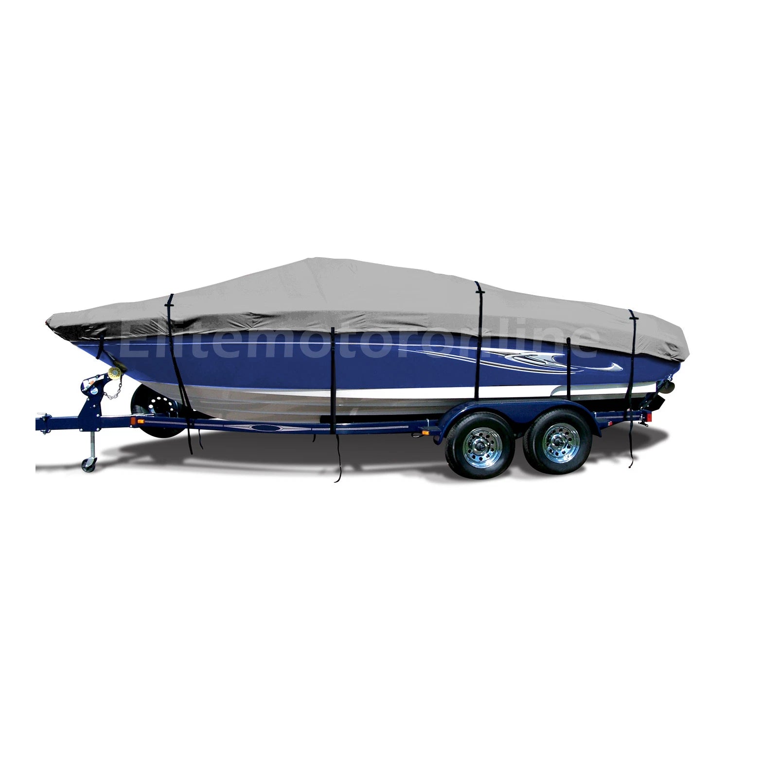 Tahoe Q4 Sport O/b Trailerable Fishing Boat Cover 600d Heavy Duty