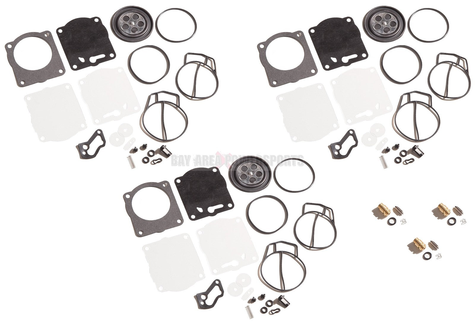 Yamaha XL 1200 Triple Carburetor Rebuild Kit & Needle Seats by Yamaha