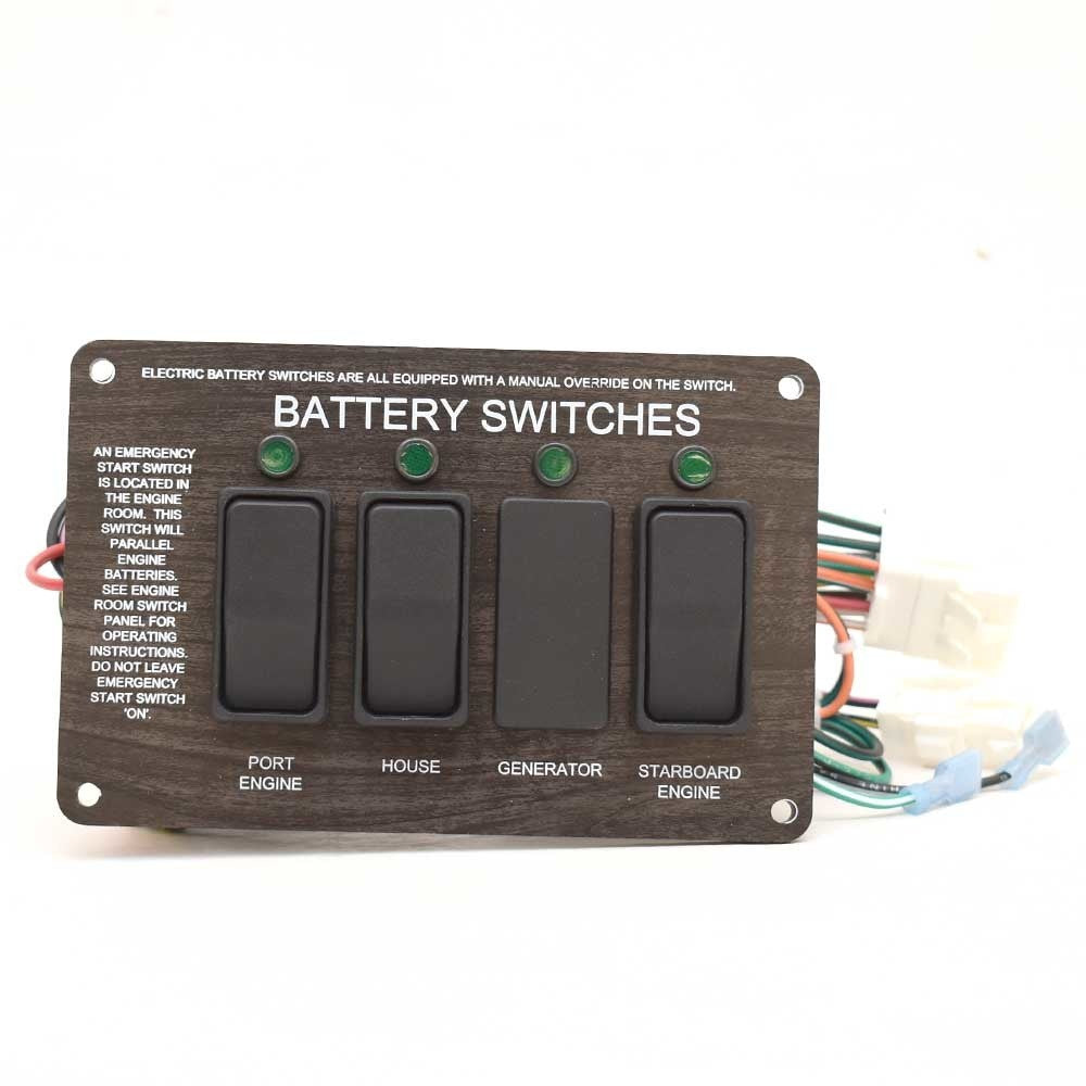 Rinker Boat Battery Switch Panel 320EX 6 1/4 x 4 Inch by Rinker