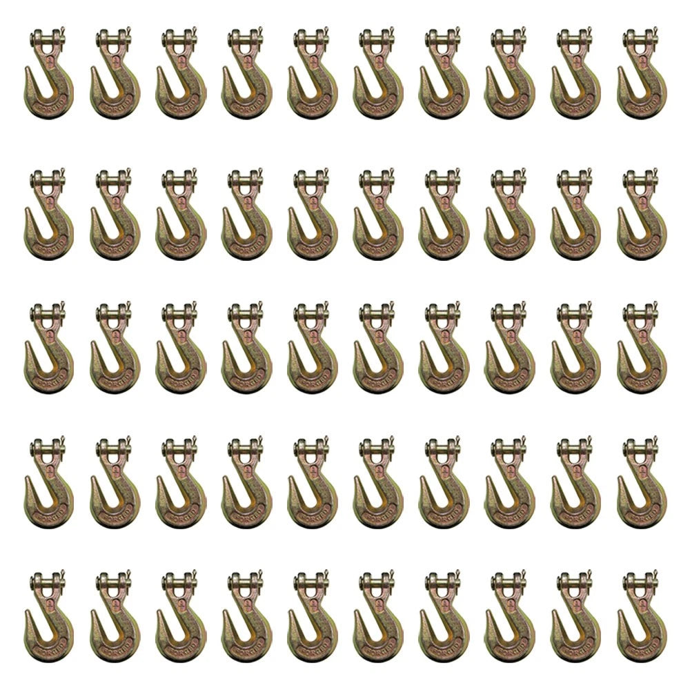50 G70 3/8" Clevis Grab Hooks For Wrecker Tow Chain Flatbed Truck Tie